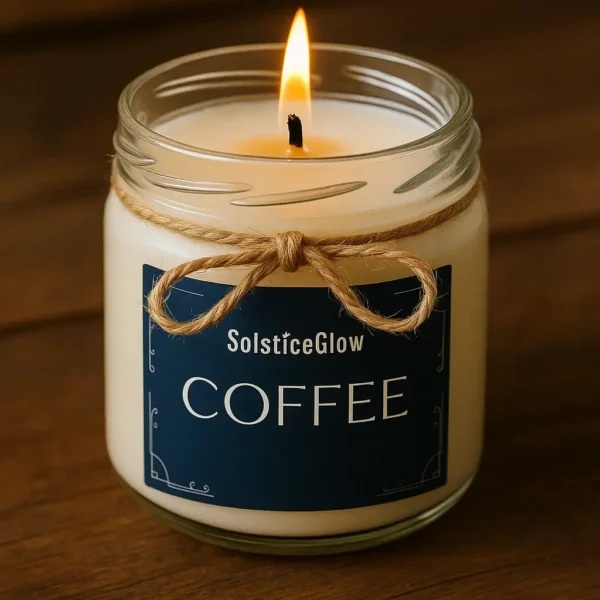 Coffee Scented Candle Jar