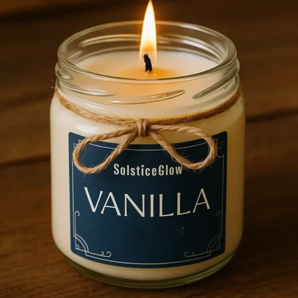 Vanilla Scented Candle Jar